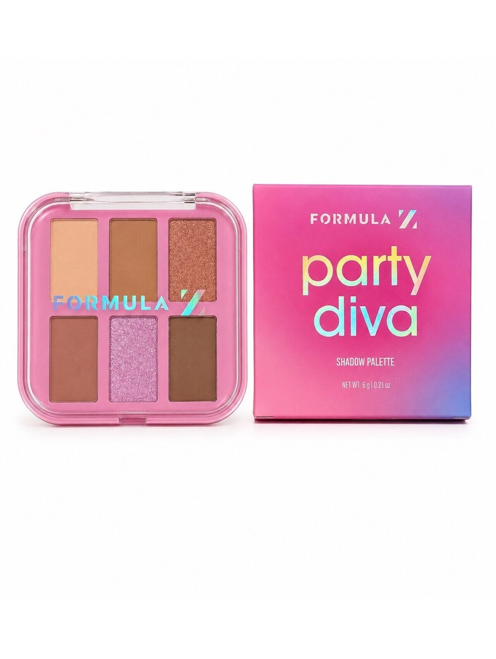Formula Z Party Diva 6 Color Eyeshadow Palette 0.21 oz New in Box Makeup